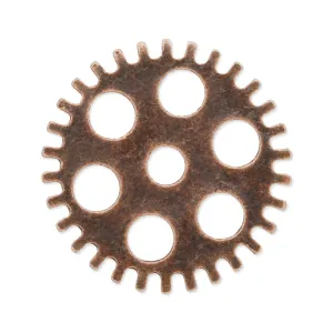 20mm Antique copper Metal Steampunk,Gear Charms Connector for Gear Jewelry,50 picecs/lot