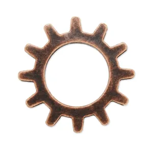 20mm Antique copper Metal Steampunk,Gear Charms Connector for Gear Jewelry,50 picecs/lot