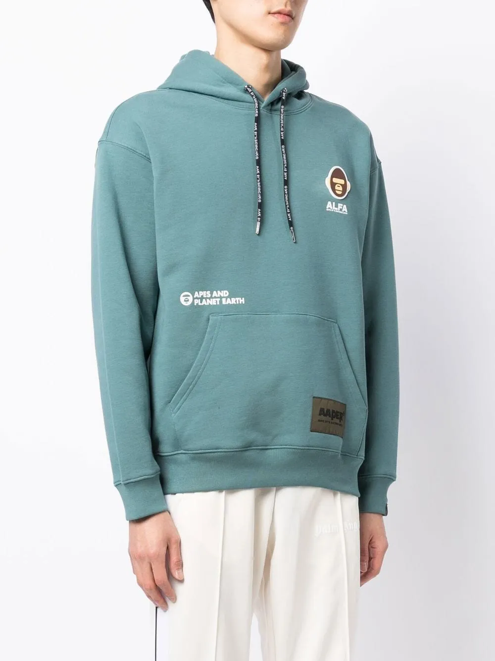 AAPE BY *A BATHING APE® logo-print drawstring hoodie