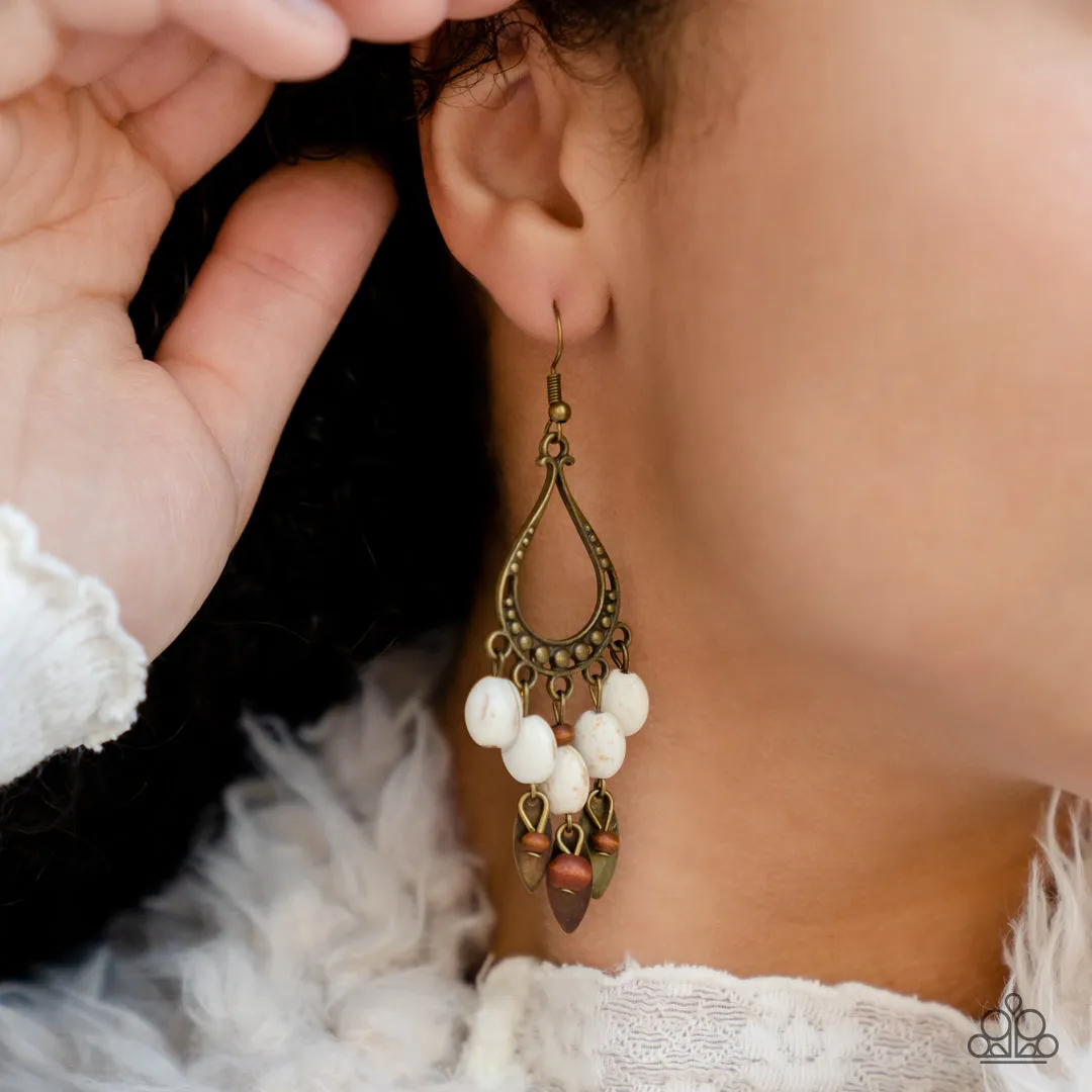 Adobe Air - Brass Earring