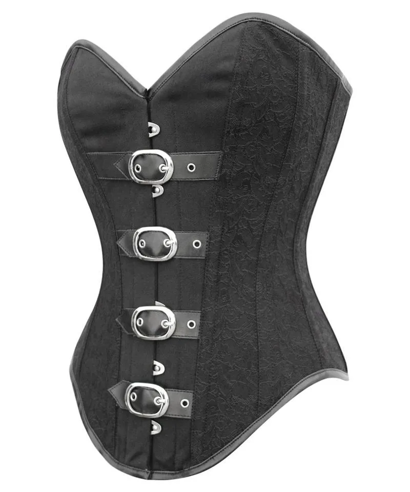Alisha Instant Shape Gothic Buckle Up Overbust Corset