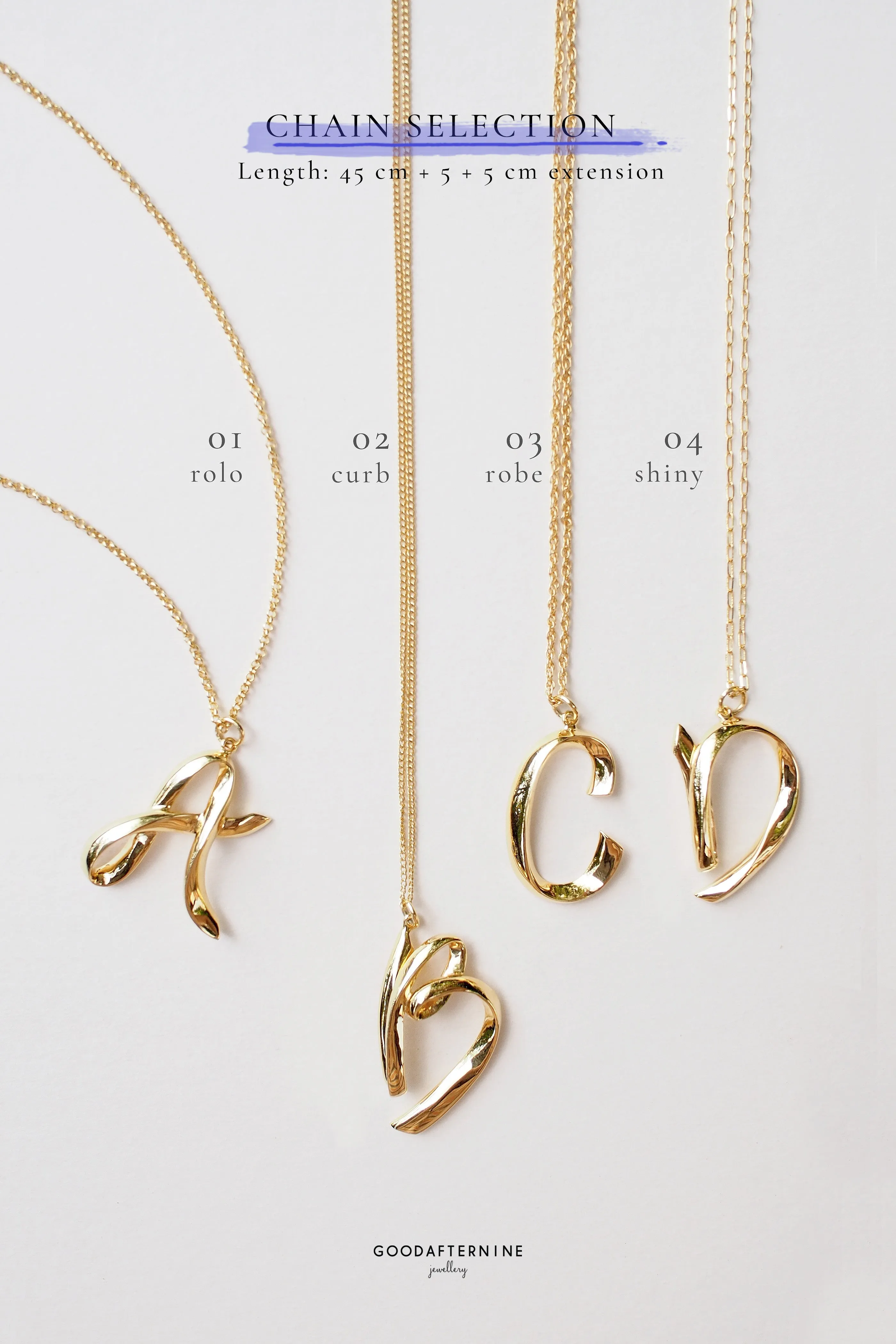 Alphabet T Necklace