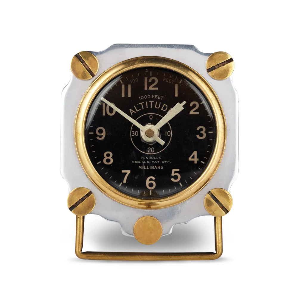 Altimeter Table Clock Aluminum