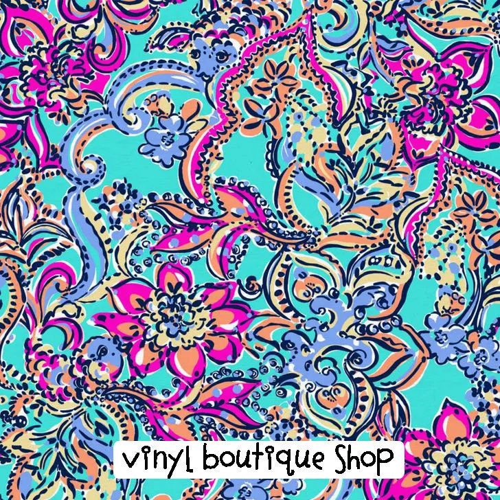 Aqua Bait And Switch Lilly Inspired Vinyl