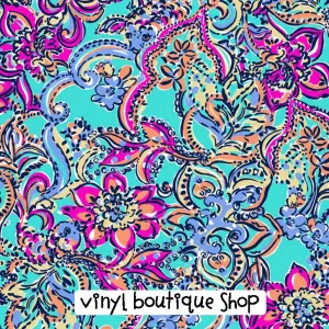 Aqua Bait And Switch Lilly Inspired Vinyl