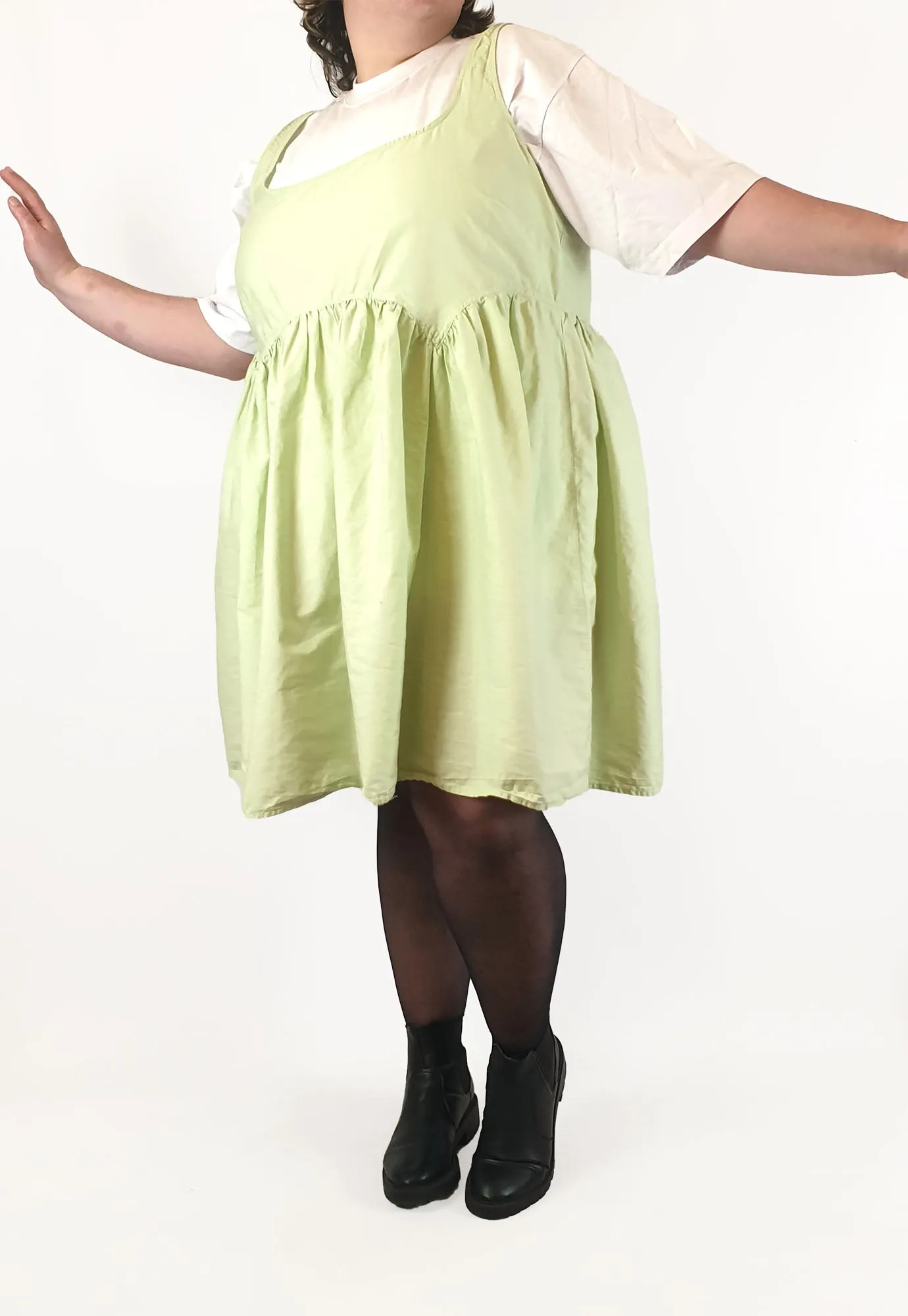 Asos curve light green spaghetti strap dress size UK22
