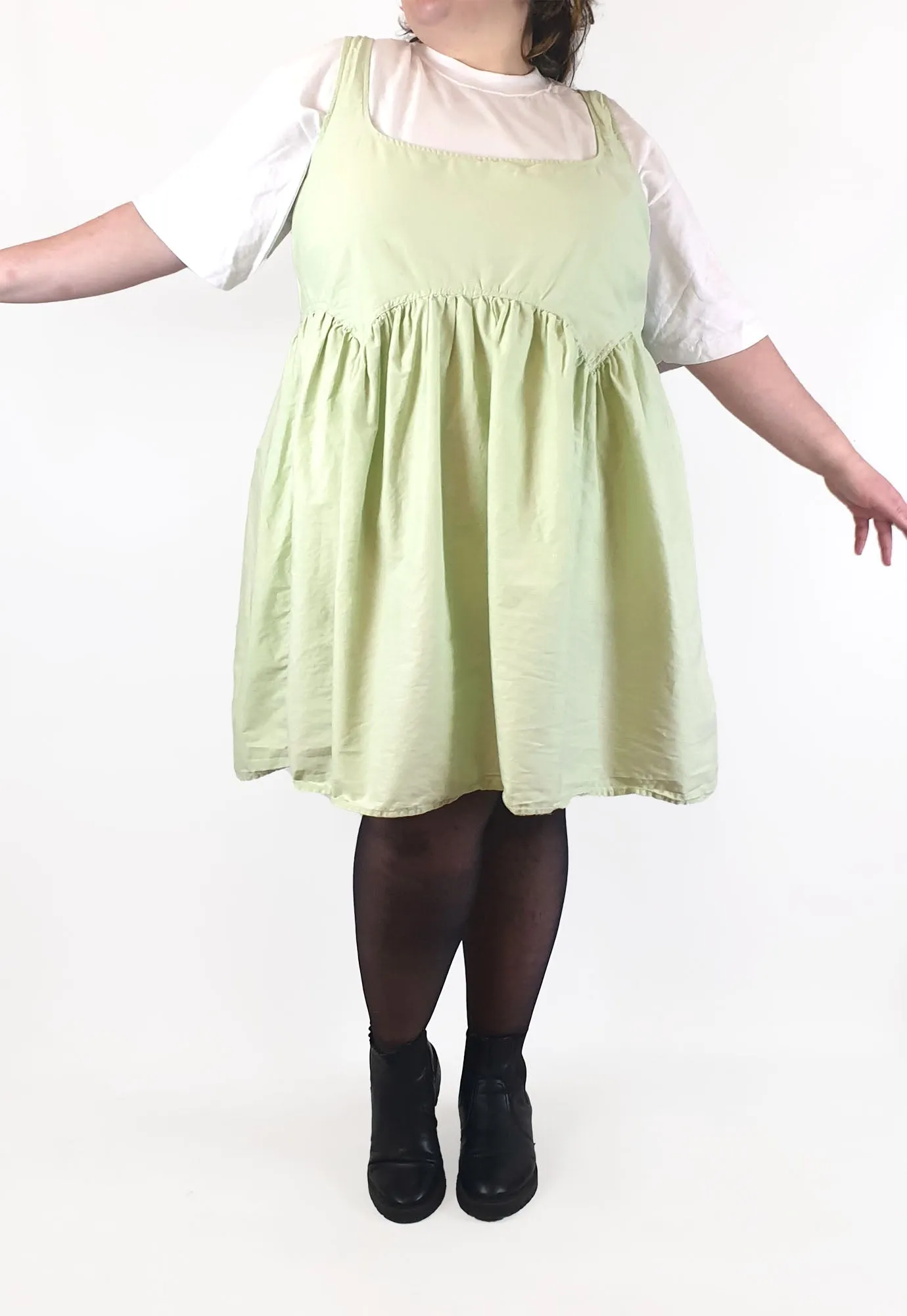 Asos curve light green spaghetti strap dress size UK22