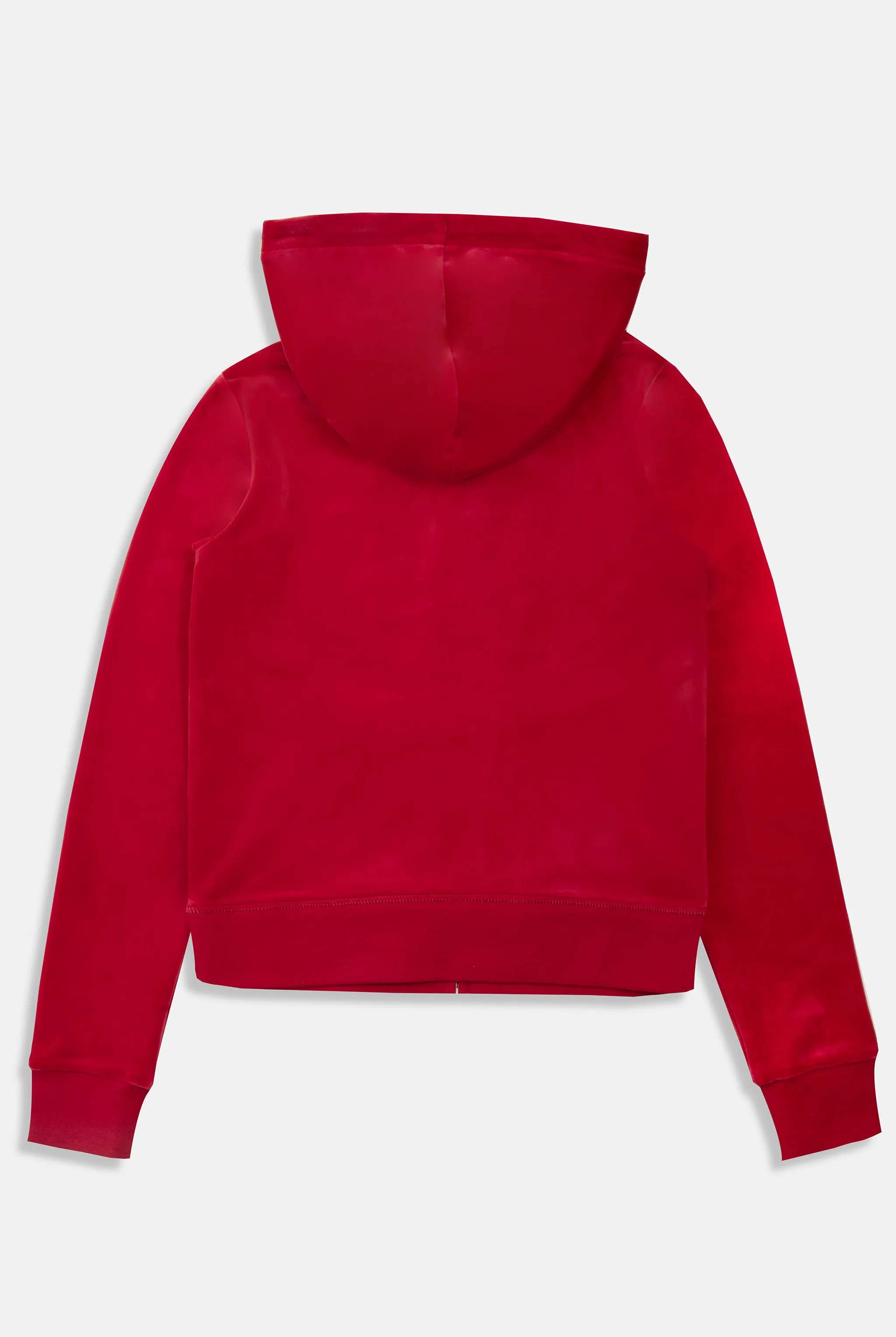 ASTOR RED DIAMANTE IMPACT CLASSIC VELOUR HOODIE