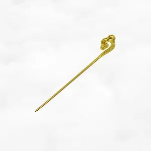 Auspicious Cloud Hair Stick Matte Gold