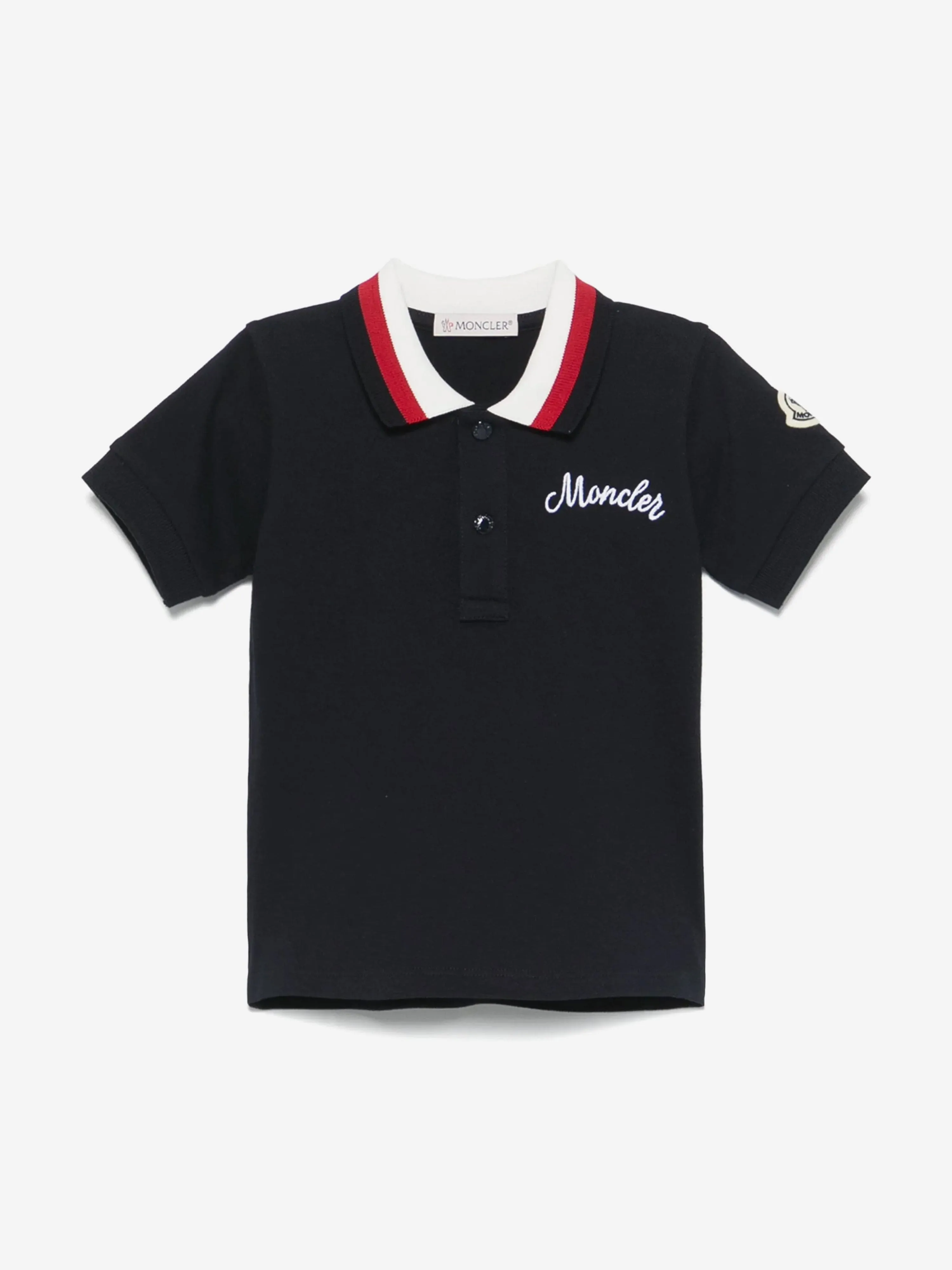 Baby Boys Logo Polo Shirt in Navy