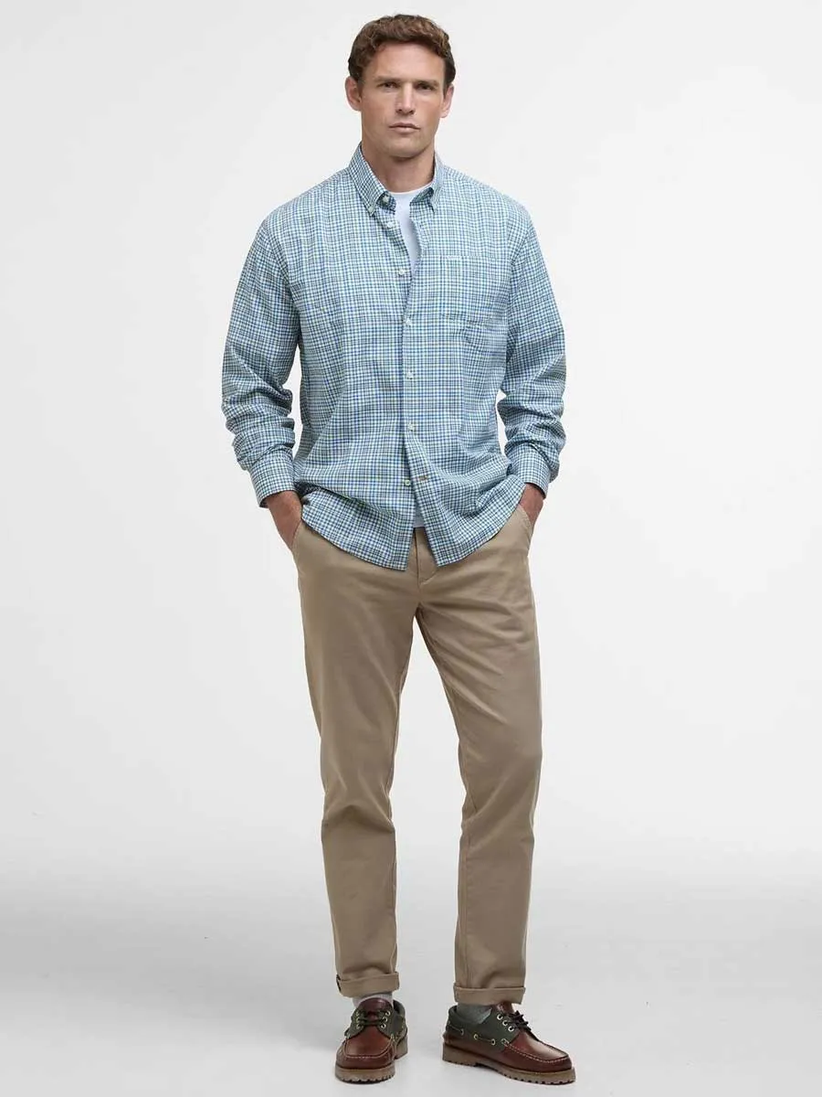 BARBOUR Duran Regular Long-Sleeved - Mens - Brook Blue