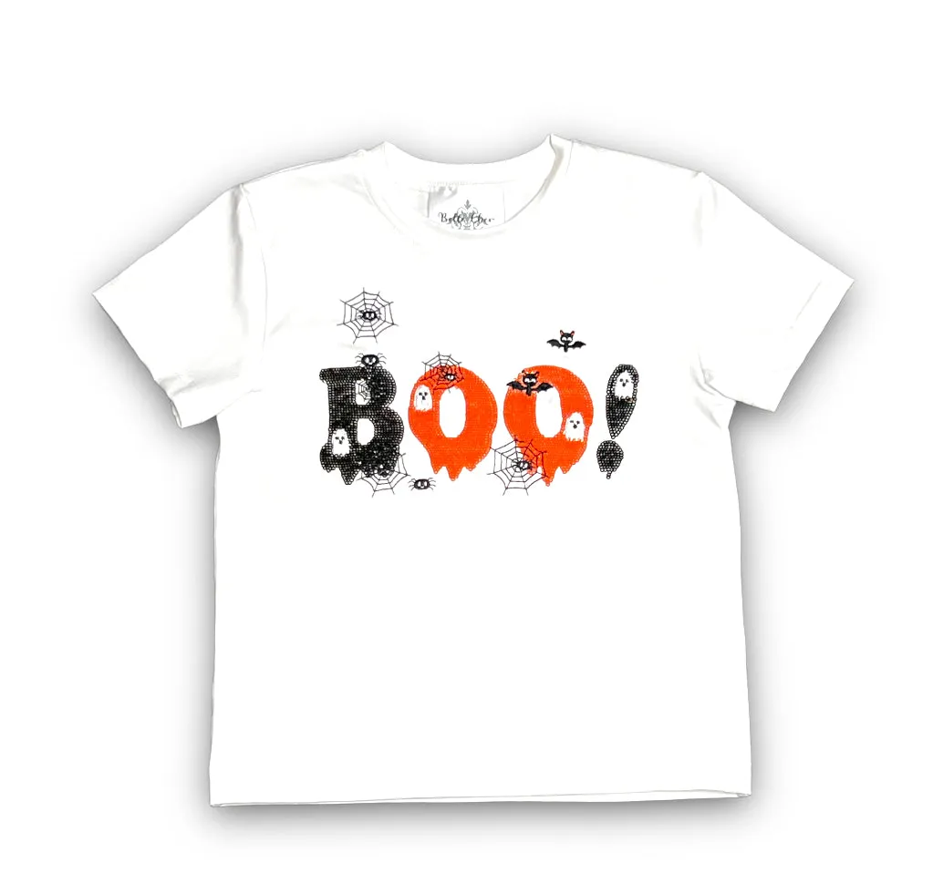 Belle Cher Boo & Spider Sequin SS Tee