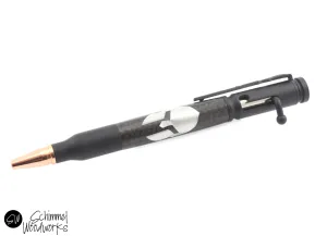 Black Carbon Fiber Bullet Pen