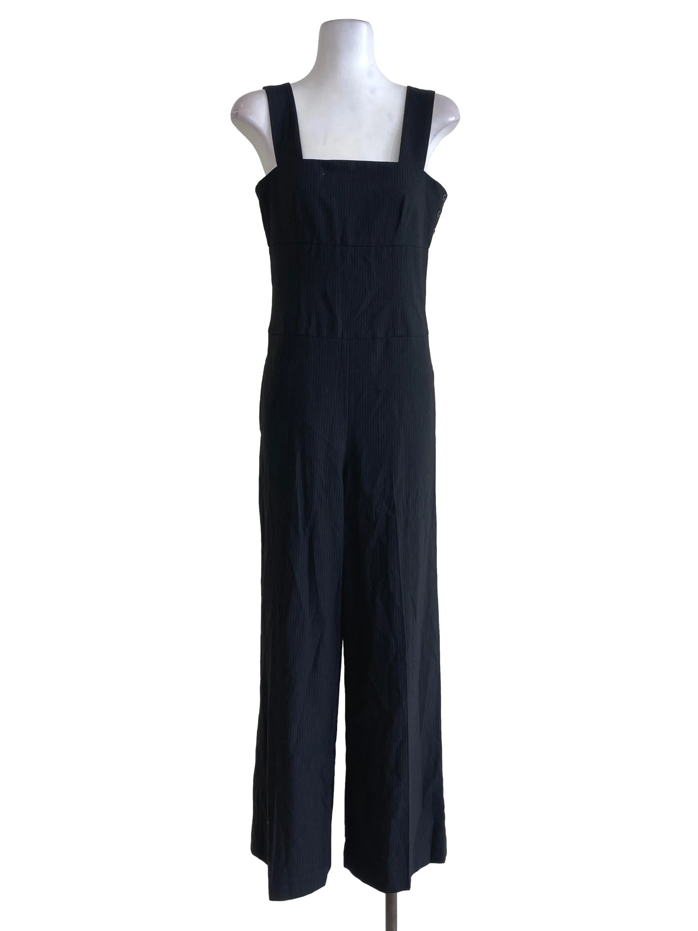 Black Striped Jumpsuits