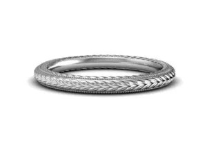 Bostonian Wheat Wedding Band