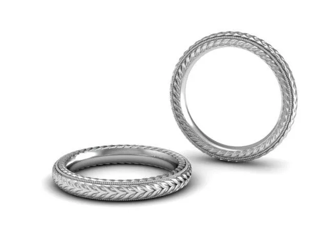 Bostonian Wheat Wedding Band