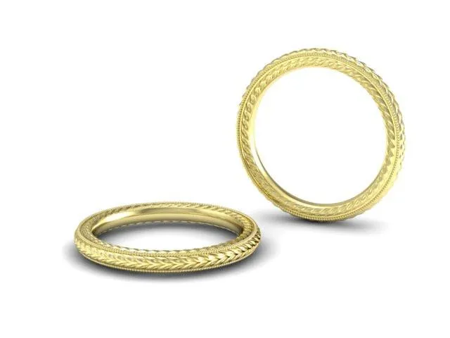 Bostonian Wheat Wedding Band