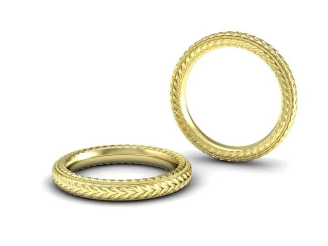 Bostonian Wheat Wedding Band