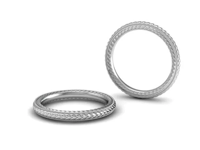 Bostonian Wheat Wedding Band