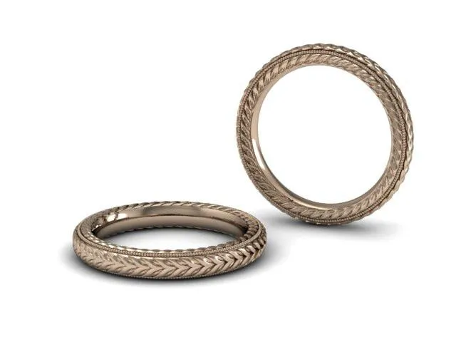 Bostonian Wheat Wedding Band