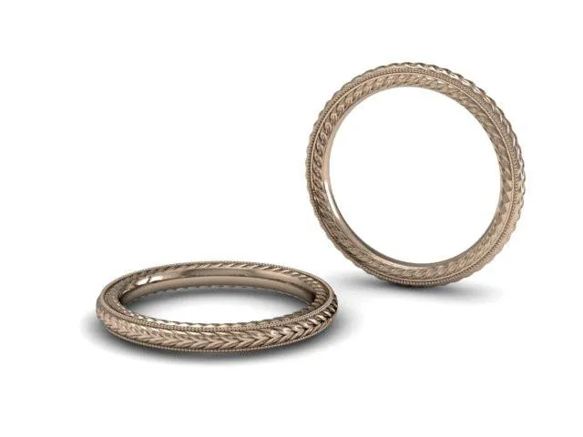 Bostonian Wheat Wedding Band