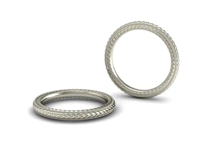 Bostonian Wheat Wedding Band