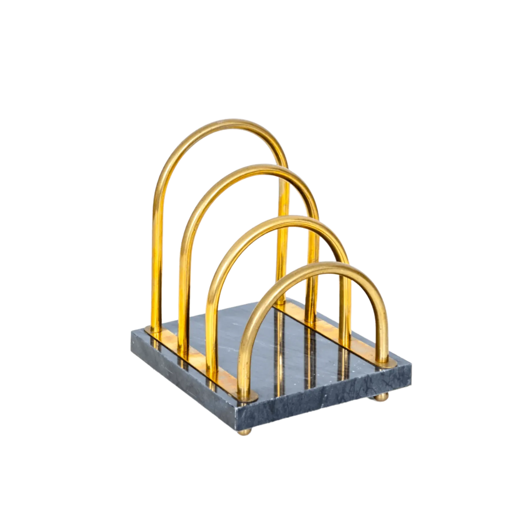 Brass and Marble Letter Holder