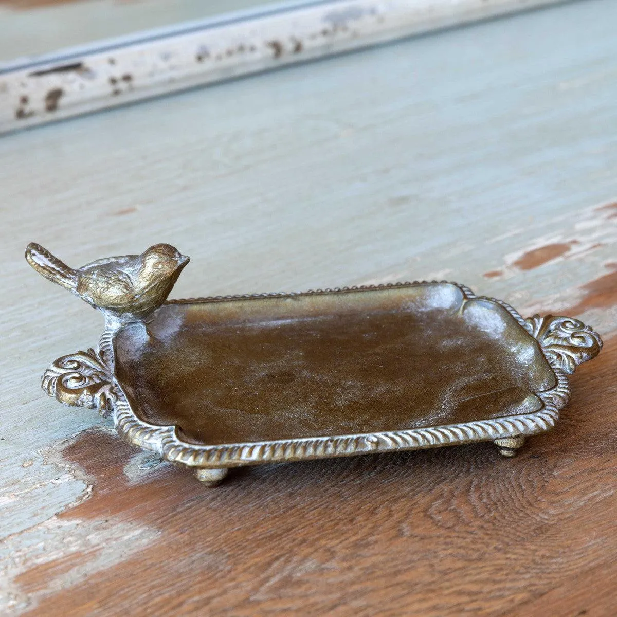 Brass Bird Soap Dish