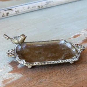 Brass Bird Soap Dish