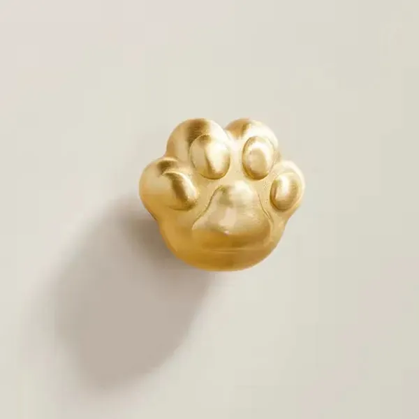 Brass Paw Shaped Cabinet Door Knob