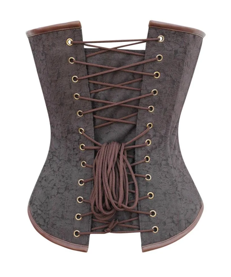 Britany Instant Shape Steampunk Buckle Up Overbust Corset
