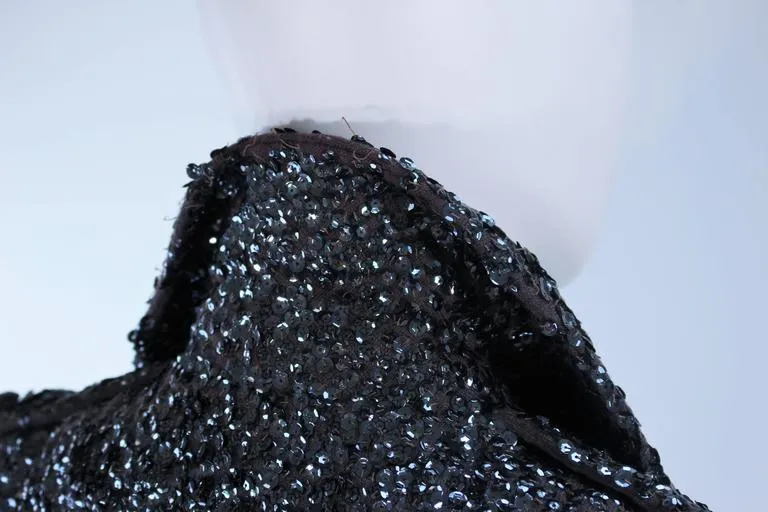 BULLOCKS Wool Sequin Trench Coat Size 6