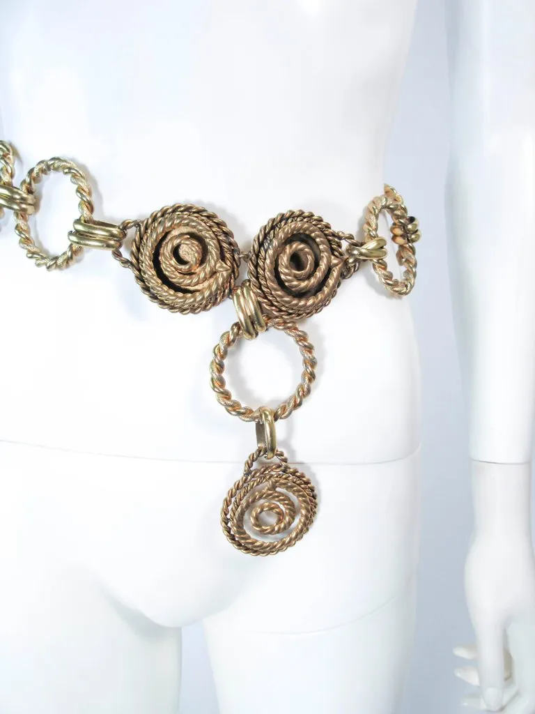 BUTLER & WILSON Gold Tone Dangle Belt