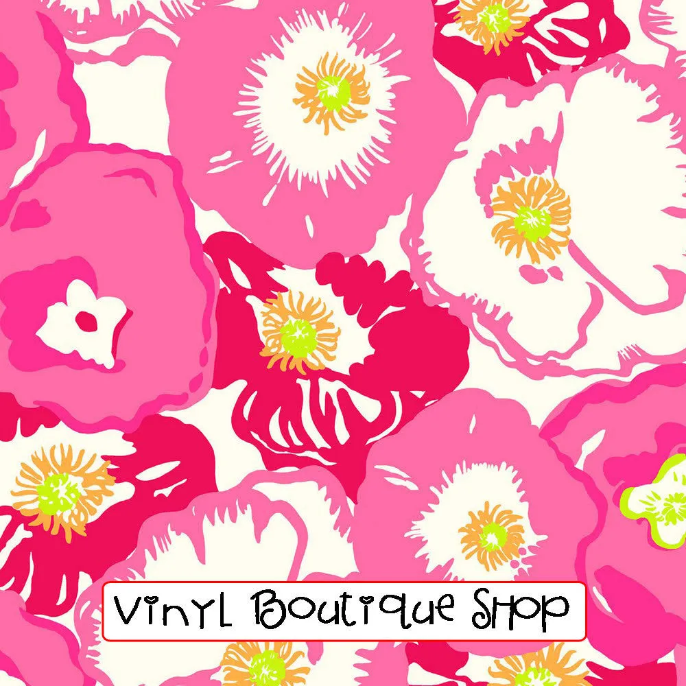 Cherry Begonias Lilly Inspired Vinyl