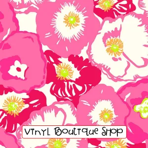 Cherry Begonias Lilly Inspired Vinyl