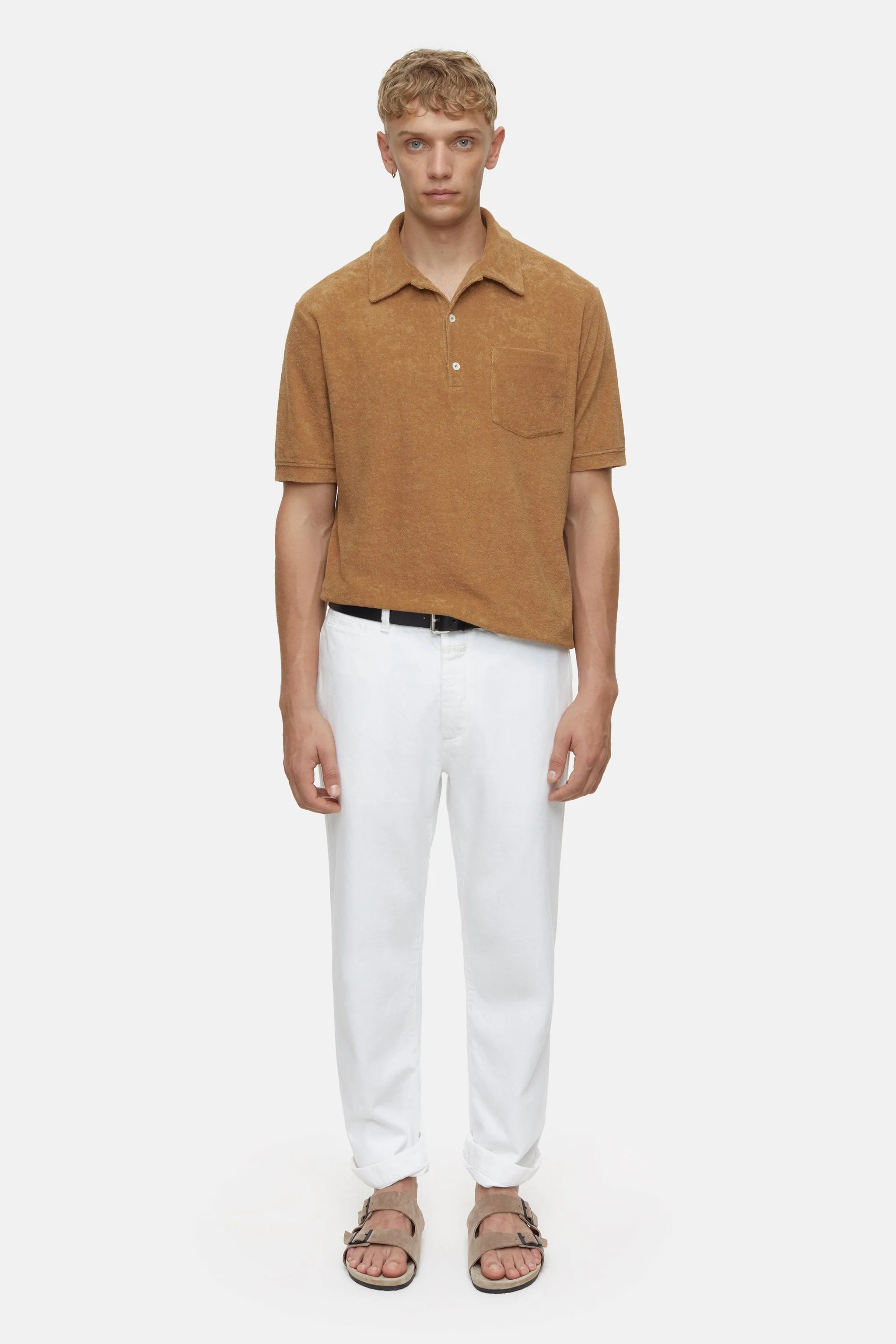 Closed Sandalwood Terry Polo Shirt