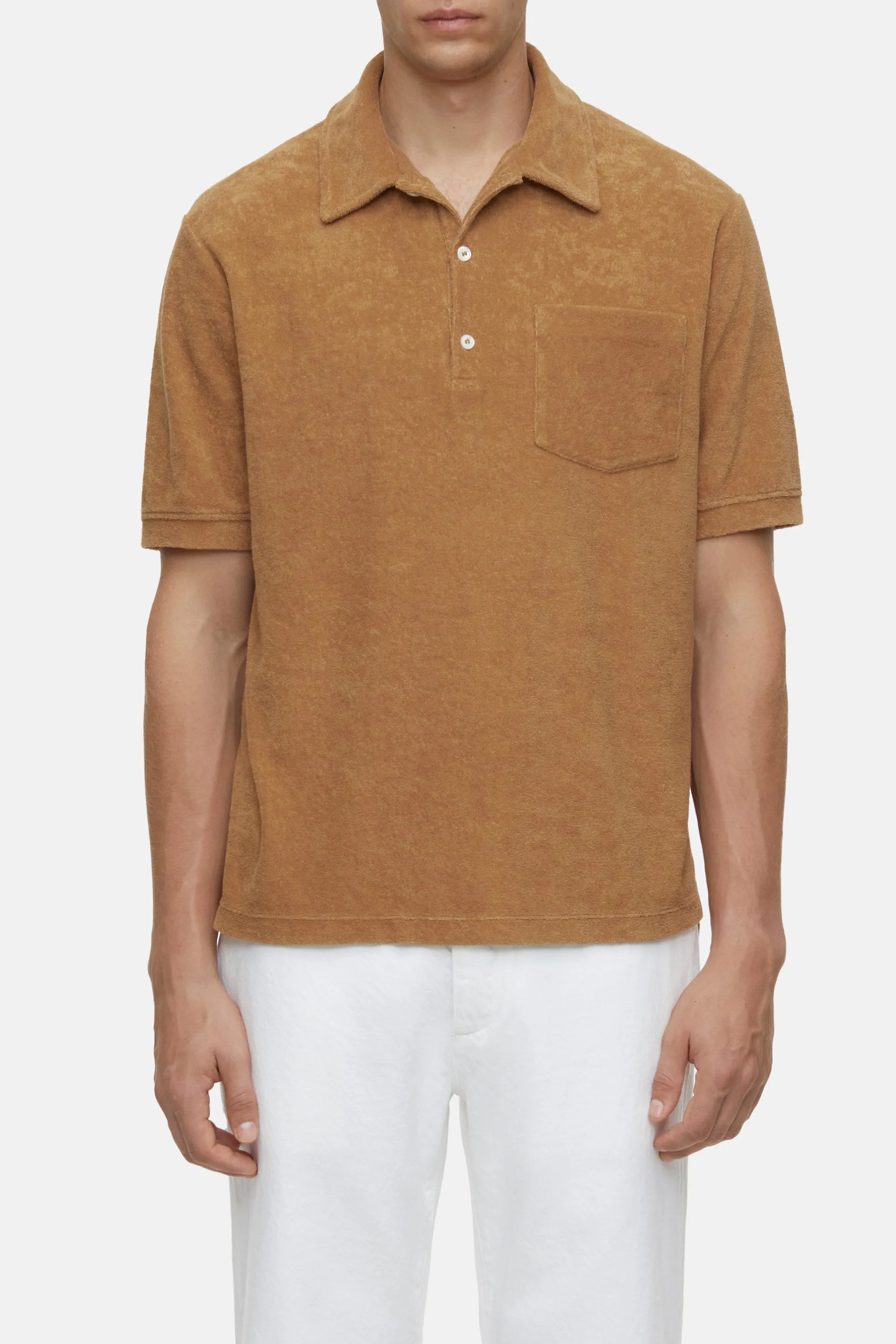 Closed Sandalwood Terry Polo Shirt