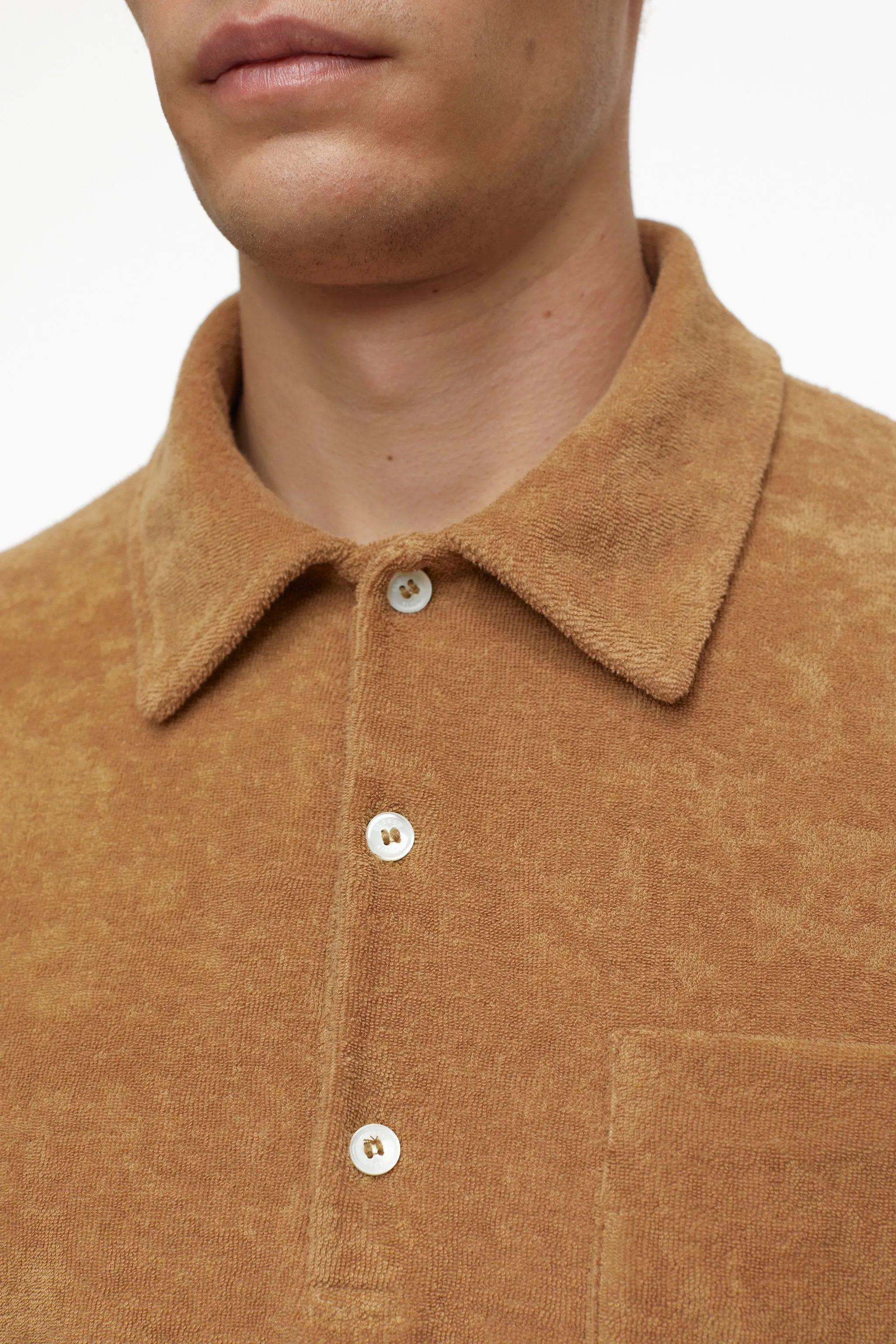Closed Sandalwood Terry Polo Shirt