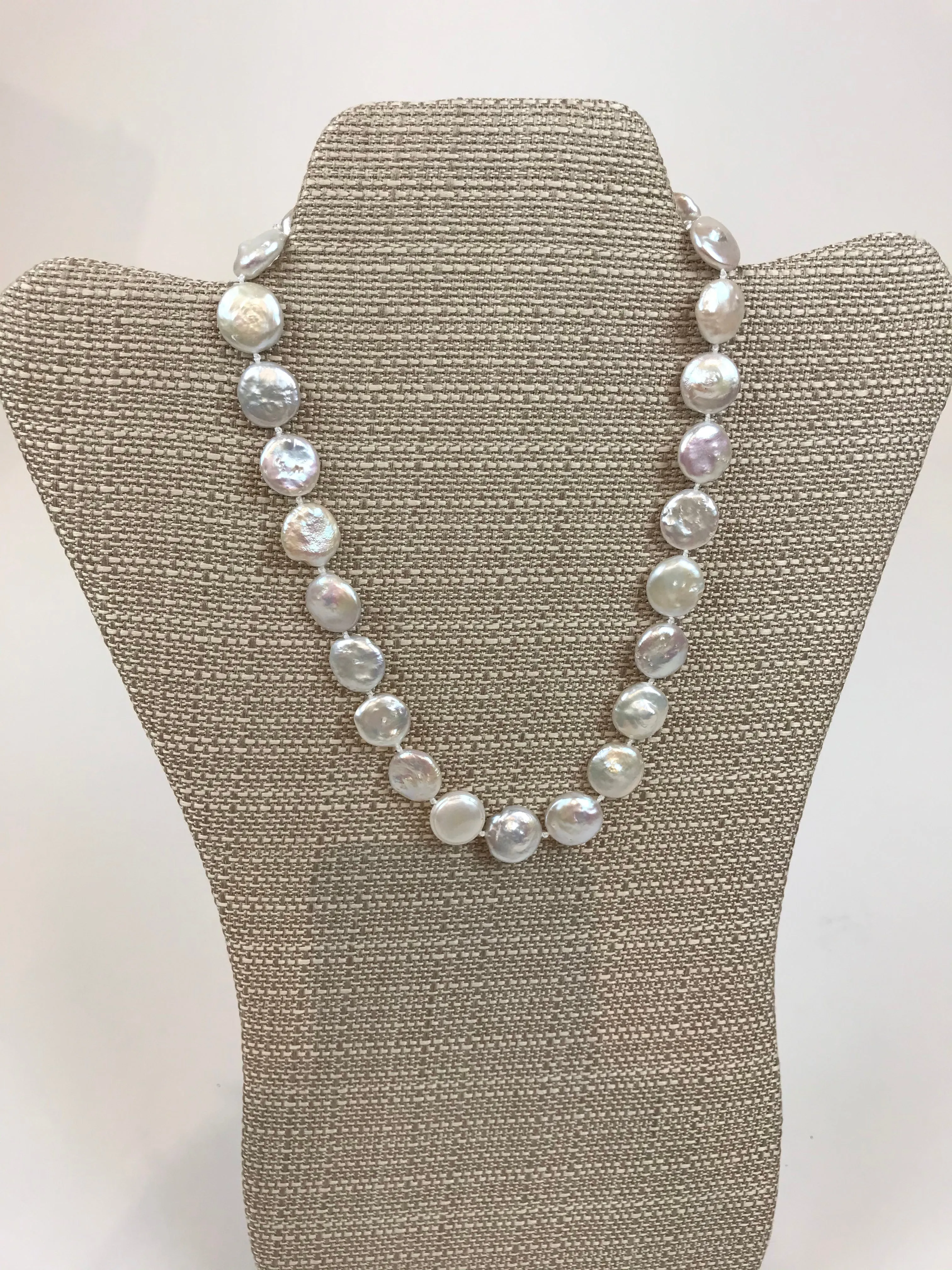Coin pearl 18” necklace | Resort Wear Jewelry