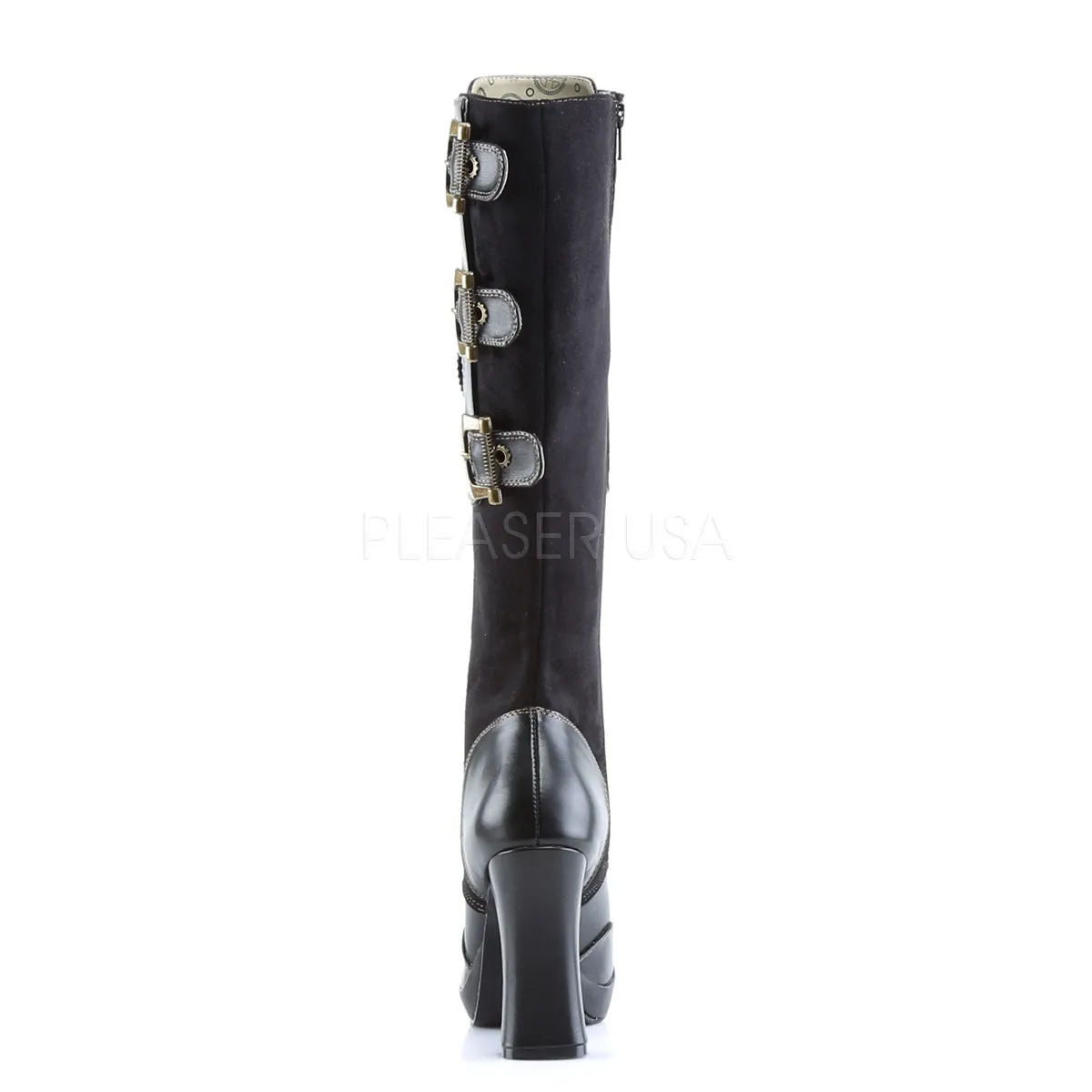 CRYPTO-302  Black Vegan Leather-Microfiber