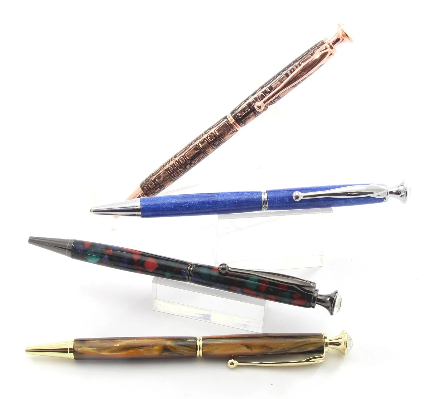 Crystal Topped Twist Pen