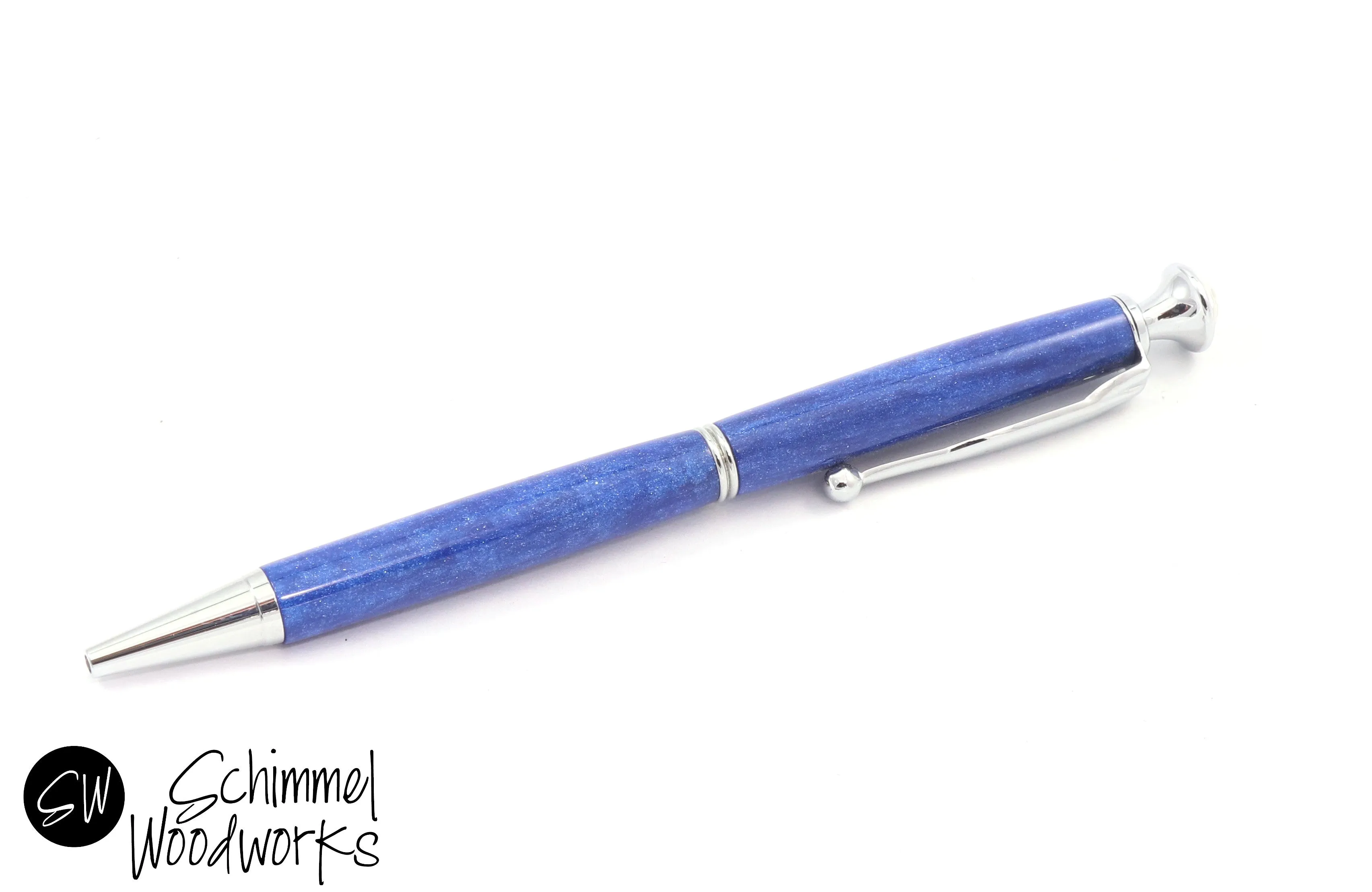 Crystal Topped Twist Pen