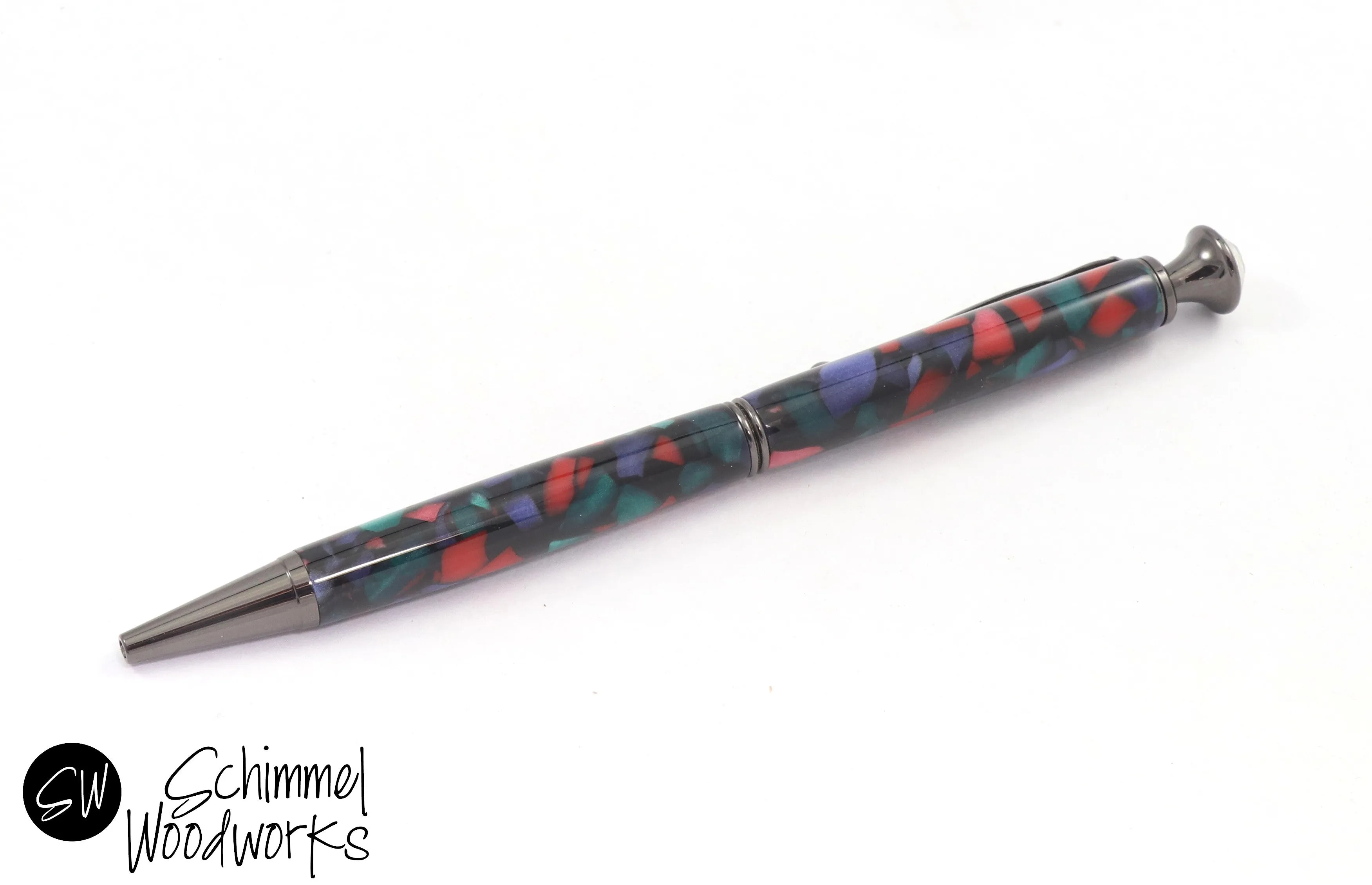 Crystal Topped Twist Pen