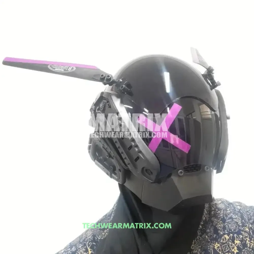 Cyberpunk Helmet Cross for Futuristic Style and Comfort