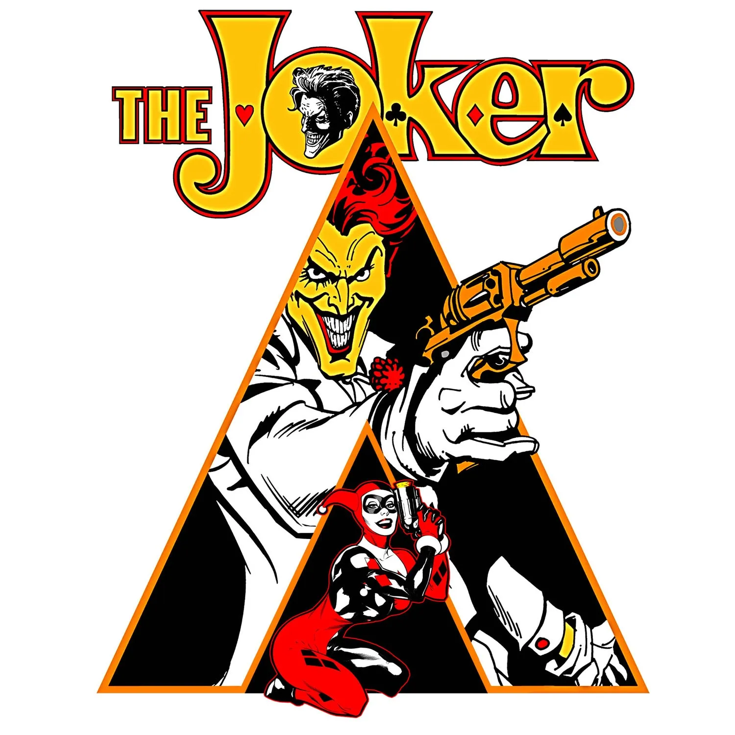 DC Comics Joker Clockwork Official Men's T-shirt (White)