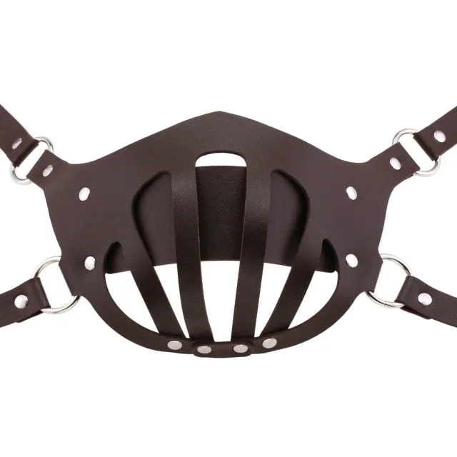 Decopunk Punk Leather Mouth Face Mask