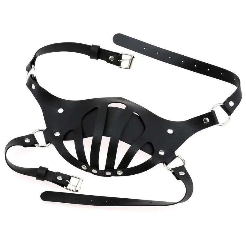Decopunk Punk Leather Mouth Face Mask
