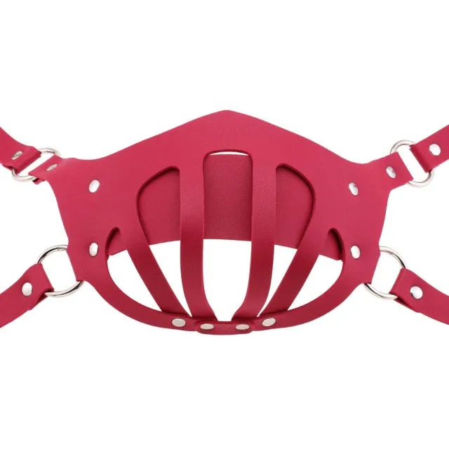 Decopunk Punk Leather Mouth Face Mask