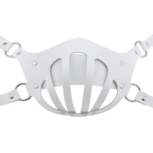 Decopunk Punk Leather Mouth Face Mask