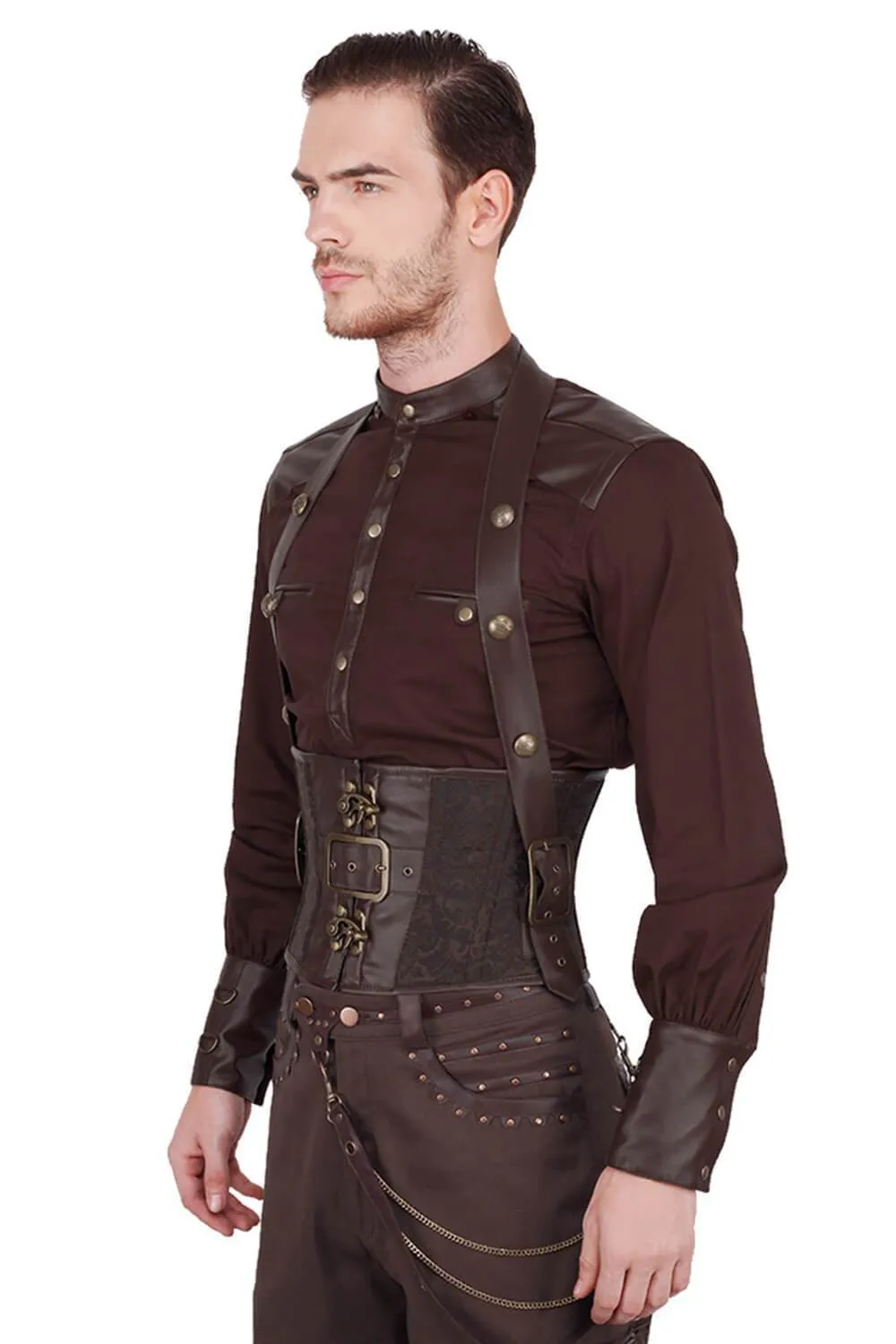 Dieter Custom Made Steampunk Underchest Men's Corset